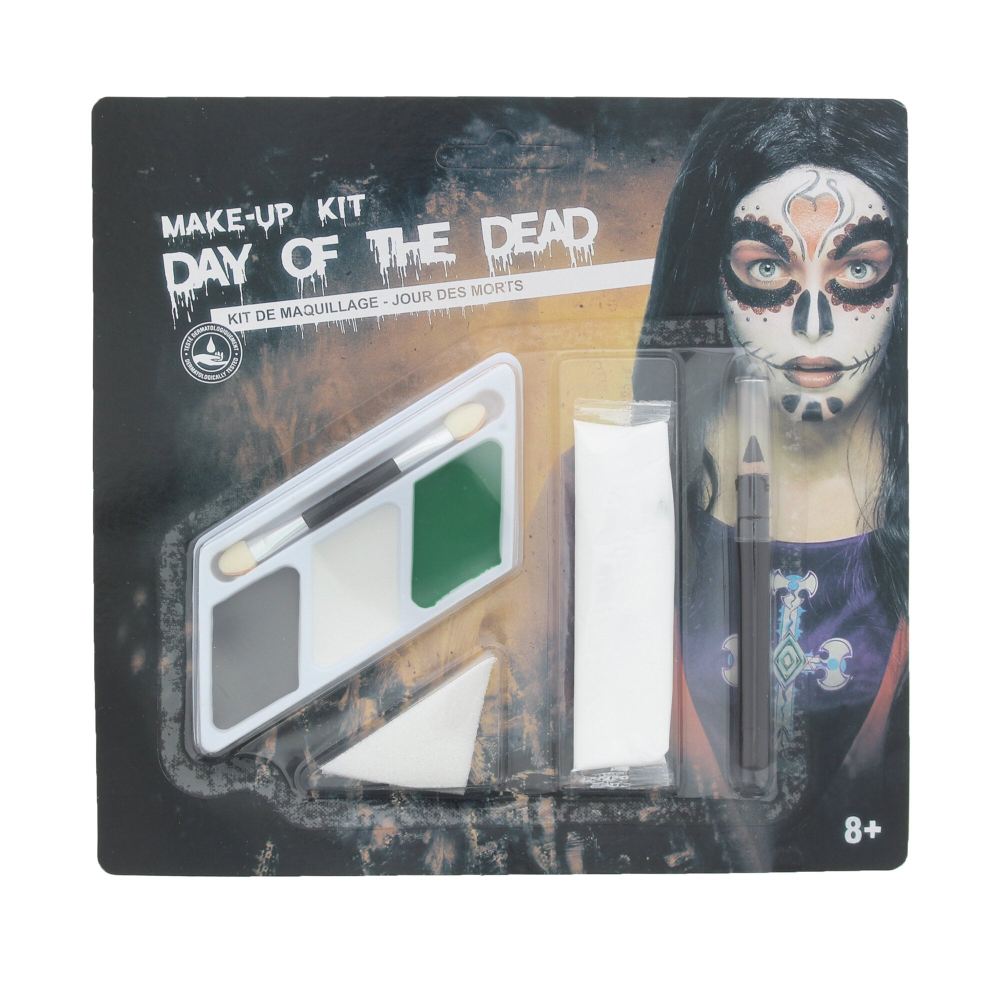 Zac's Alter Ego - Instant Make Up Day of the Dead Costume Makeup - Multicolore